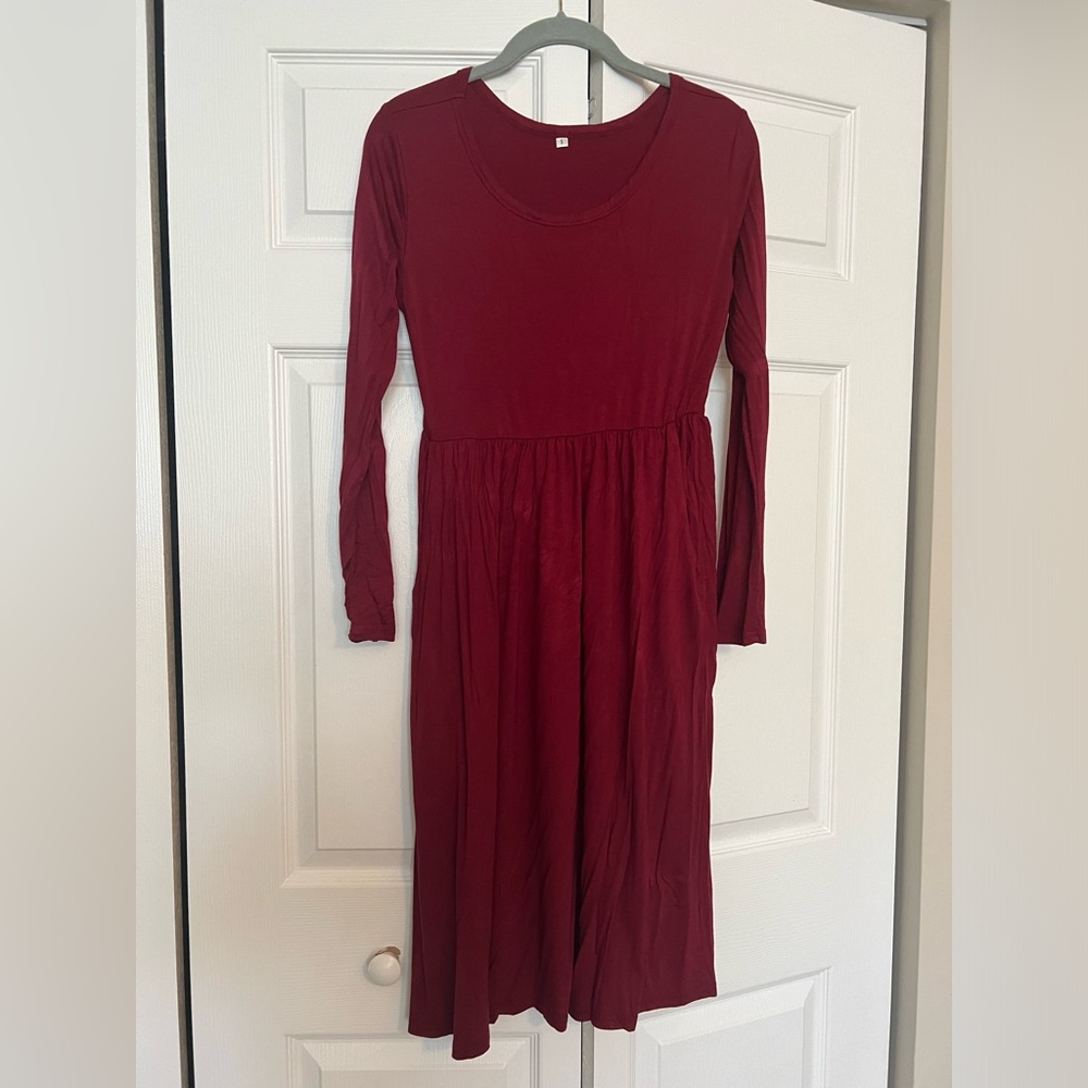 Long sleeve dress with pockets